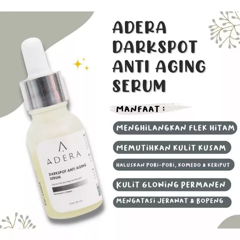 SERUM WAJAH ADERA DARK SPOT ANTI AGING SERUM PRIA&WANITA ORIGINAL100%