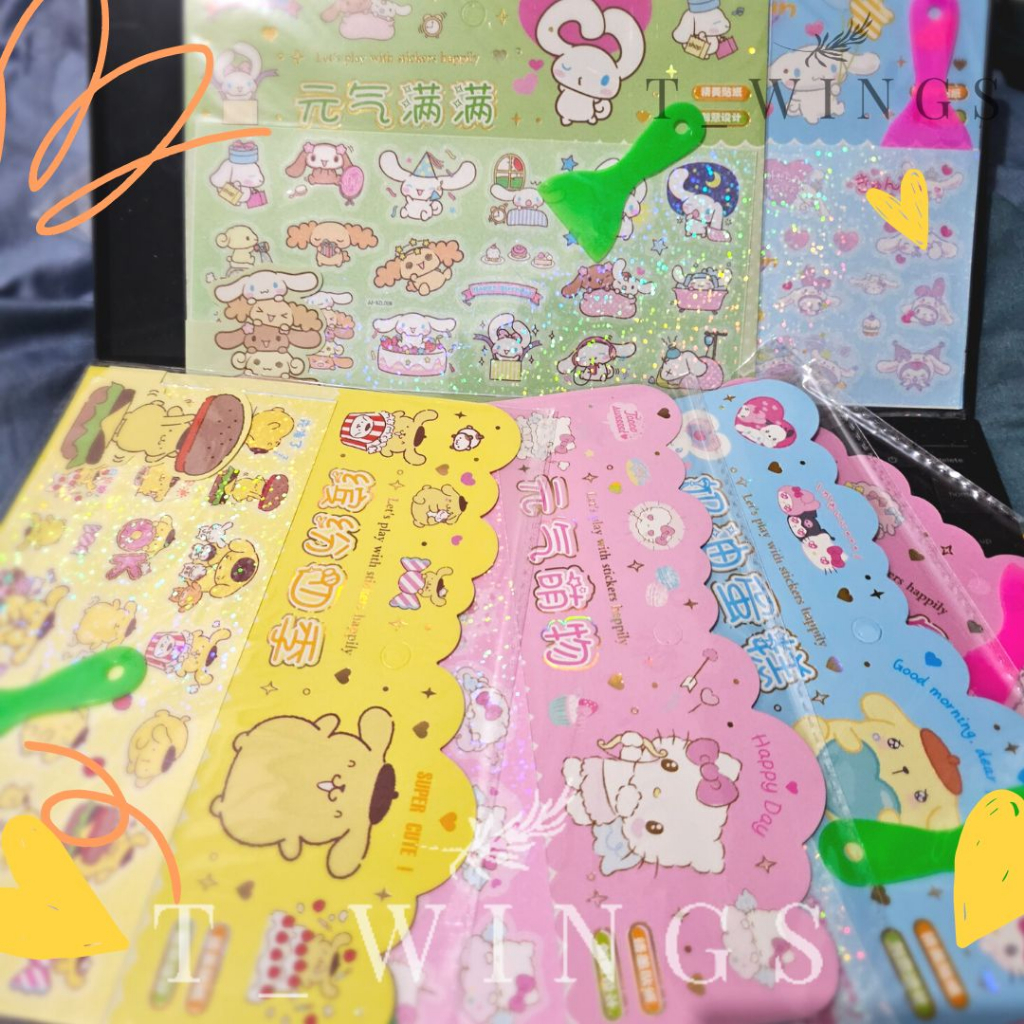 

[ TWT_12 ] STIKER HOLOGRAM SANRIO + BONU SPATULA / STICKER SANRIO DECO HOLOGRAM / STIKER SANRIO HOLOGRAM DIY
