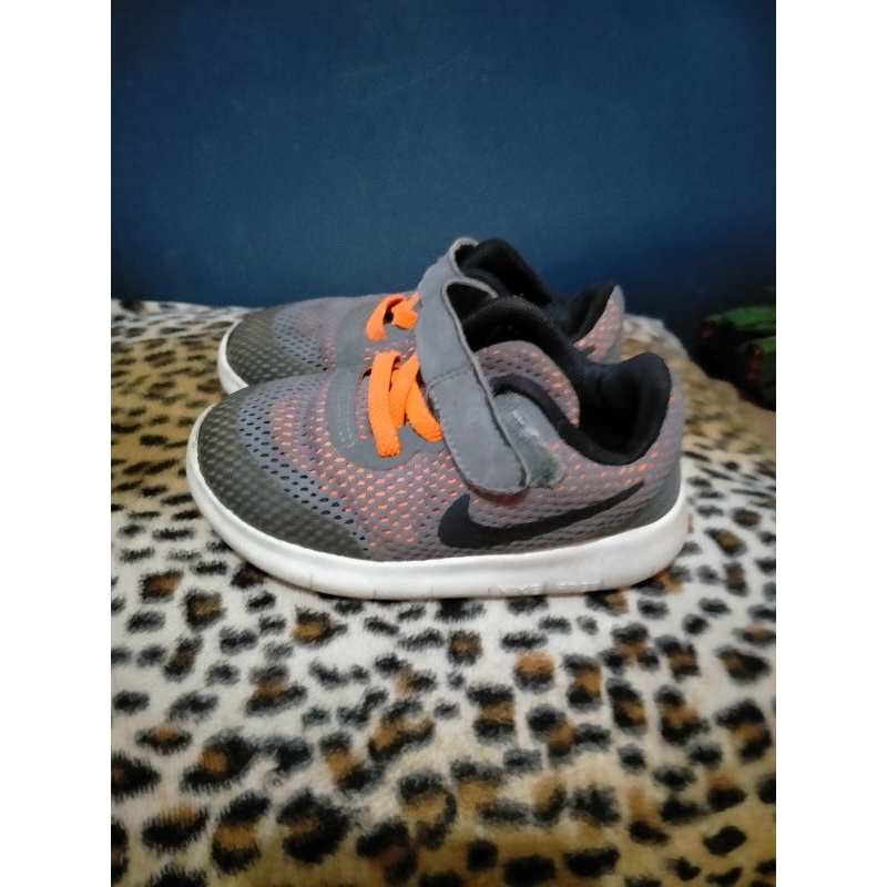 Plv Sepatu Anak Nike Free Rn Grey Orange Original Sepatu Bayi Nike Free RN Ori Nike Baby Shoes Nike 