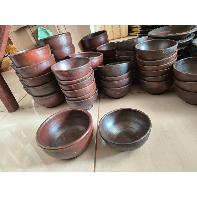 Mangkok Gerabah Tanah Liat