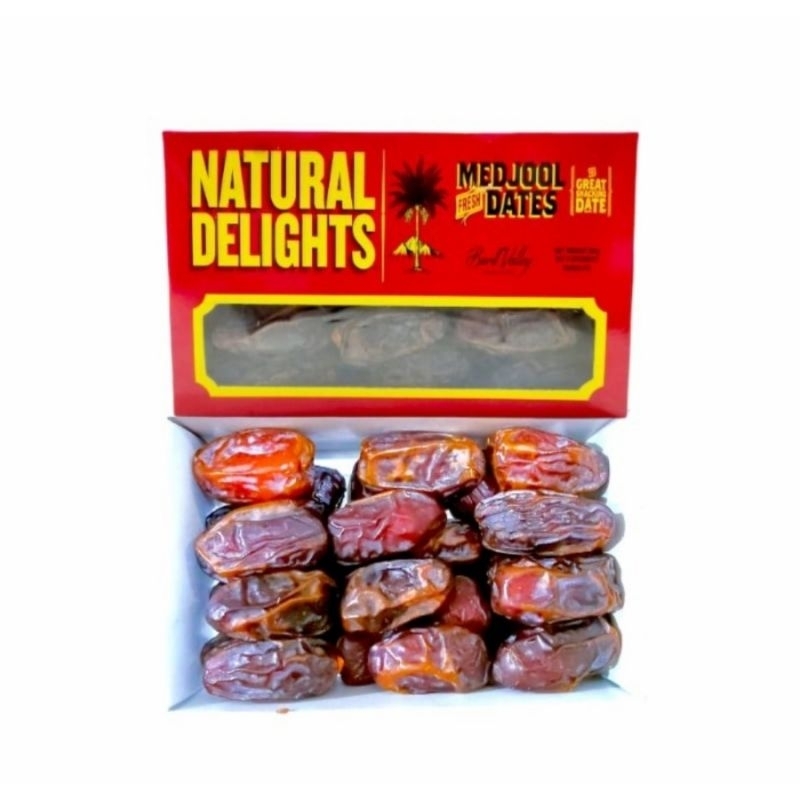 Kurma Medjol Dates California 500gr / Natural Delight Jumbo / kurma medjool 500g murah / kurma murah