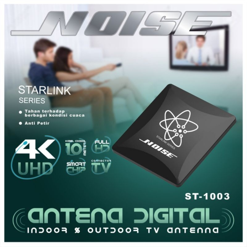 Antena TV Digital Indoor Outdoor DVB T2 4K NOISE ST-1003 30dBi