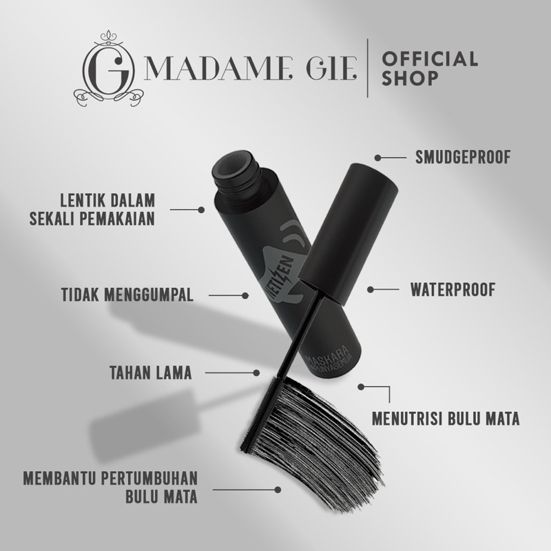 Madame Gie Mascara Netizen - Make Up Maskara Waterproof