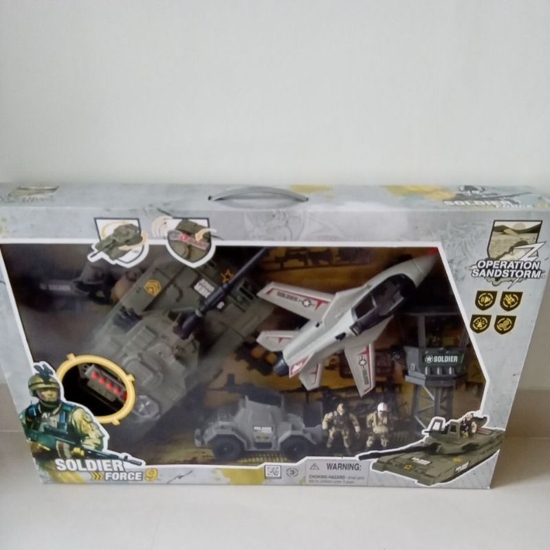 operation sandstorm soldier force 9 battle set fighter jet+tank