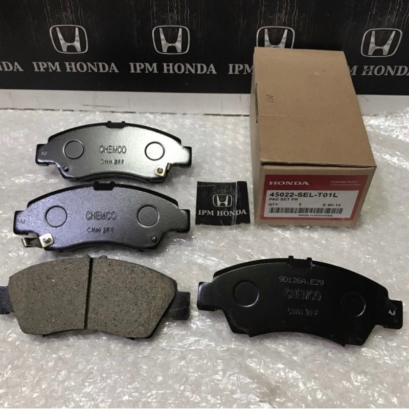 45022 TG4 / 06450 SEL Original Brake pad Kampas rem Depan Honda Brio RS Satya 2013-2021 Jazz GD3 City GD8 IDSI VTEC 2003-2008 Civic Genio Estillo 1992-1995