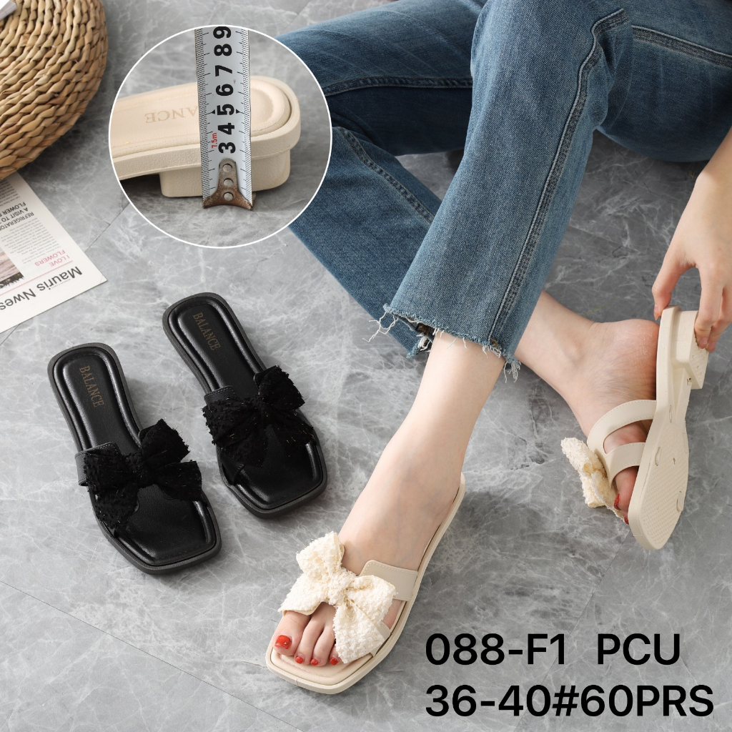 Sandal Wanita Selop Pita Cantik Import Terbaru