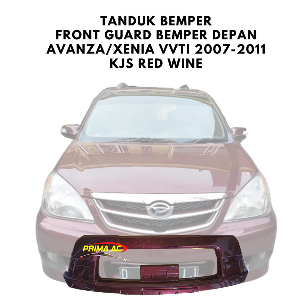 TANDUK BEMPER FRONT GUARD BEMPER DEPAN AVANZA/XENIA VVTi 2007-2011 KJS RED WINE