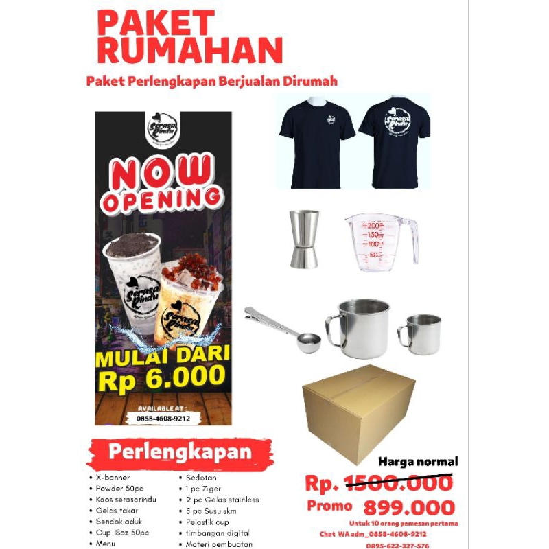 

PAKET USAHA RUMAHAN MINUMAN