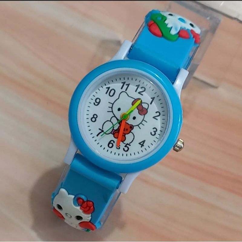 Jam Tangan Anak Perempuan Ring Karakter Helokitty