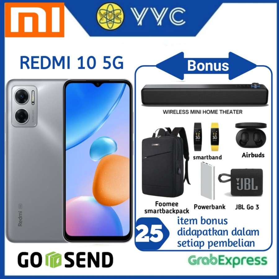 Redmi 10 5G Ram 4/128GB dan 6/128GB - Garansi Resmi