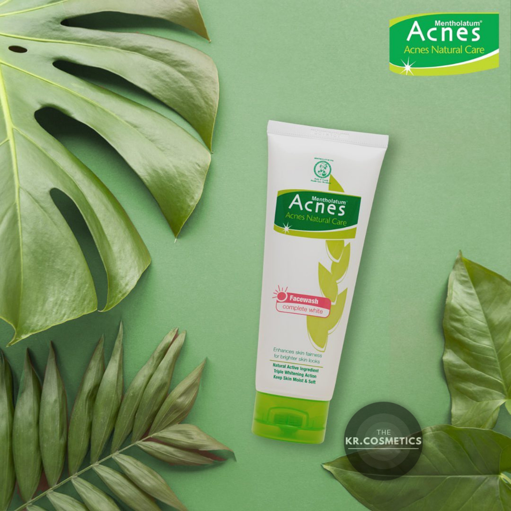 Acnes Natural Care Face Wash Complete White 50 gr 100gr