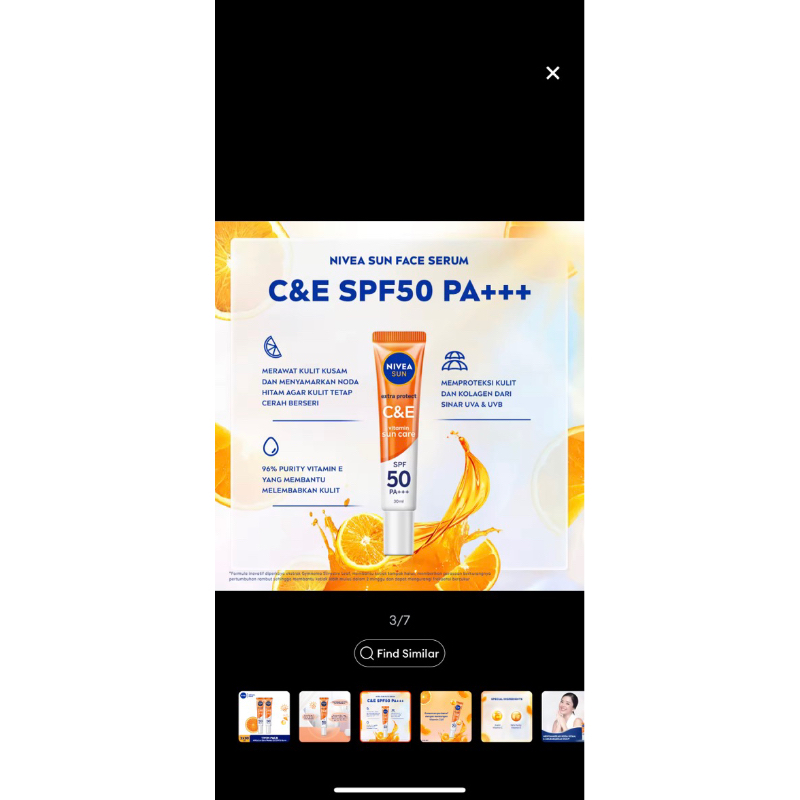 Nivea sunscreen serum