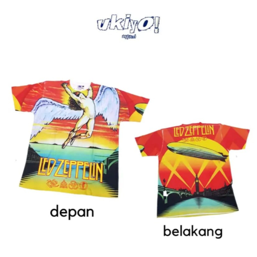 KAOS TAG THAILAND LED ZEPPELIN AOP (ALL OF PRINT) | KAOS CARTOON KARTUN ANIME KOMIK COMIC MUSIK MUSI