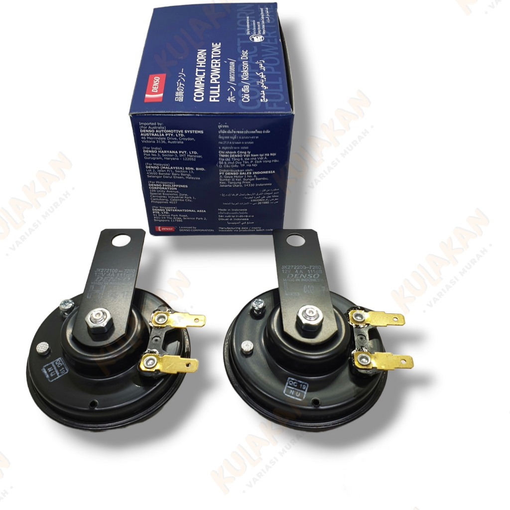 Klakson Denso Disc Original Standar 1 Set Suara Avanza Xenia Innova Bunyi Tin Bisa Motor Mobil 09692