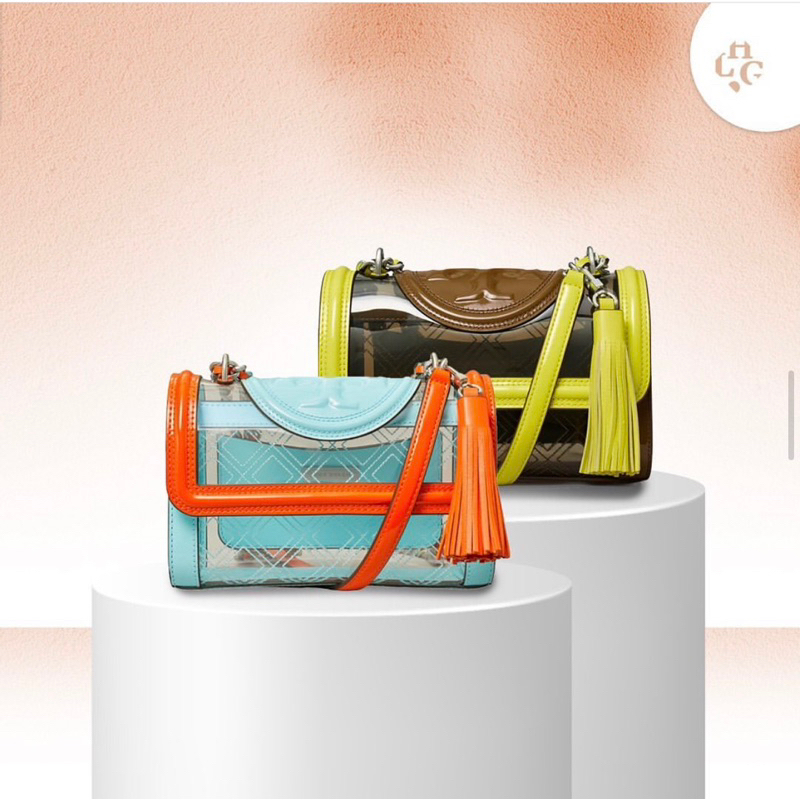 TB Fleming Small Clear Convertible Bag