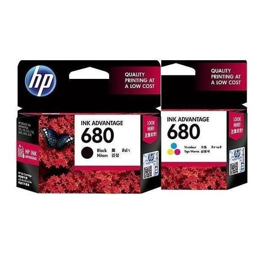 TINTA PRINTER HP | BLACK/TRI COLOUR | 678 | 680 | 682