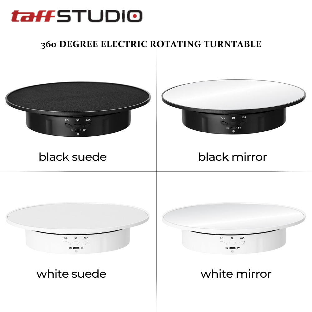 TaffSTUDIO Alas Putar Fotografi Mirror Rotating 360 Turntable 20cm - QM104712