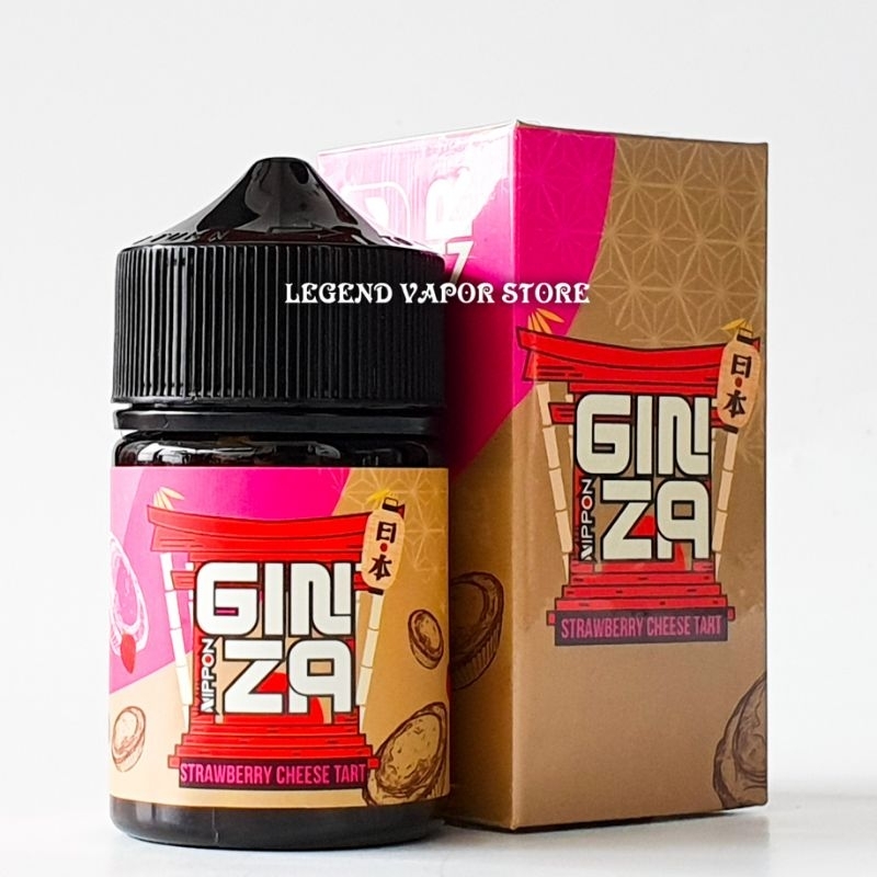 FREEBASE - LIQUID NIPPON GINZA Strawberry Cheese Tart 60ML 3MG 6MG AUTHENTIC R57