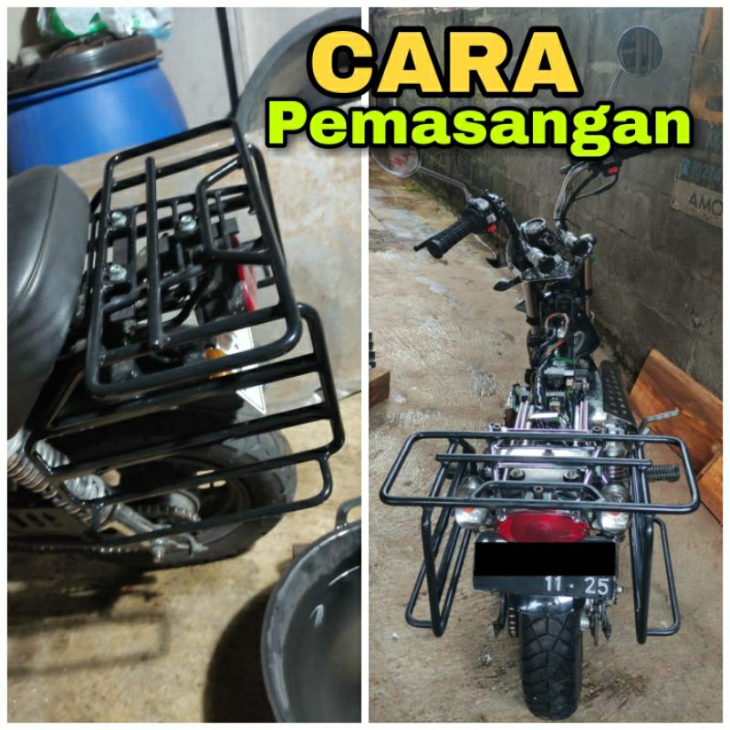 Backrack Touring Behel Rak Belakang Honda Monkey Gorilla / Bagasi Belakang