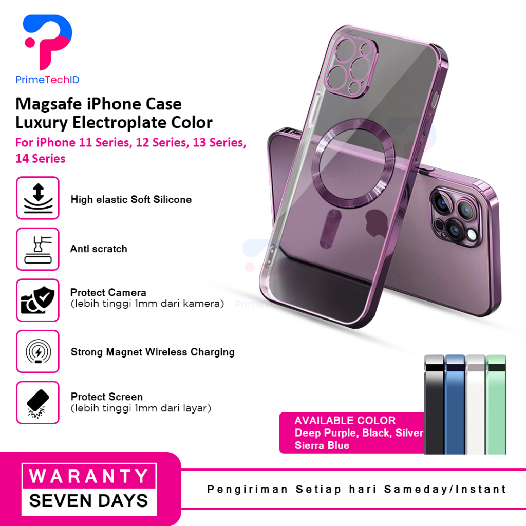 Case iphone Magsafe Magnetik Wireless Charging pelindung lensa kamera iPhone 11 11 Pro 11 Pro Max 12 12 Pro 12 Pro Max 13 13 Pro 13 Pro Max 14 14 Plus 14 Pro 14 Promax