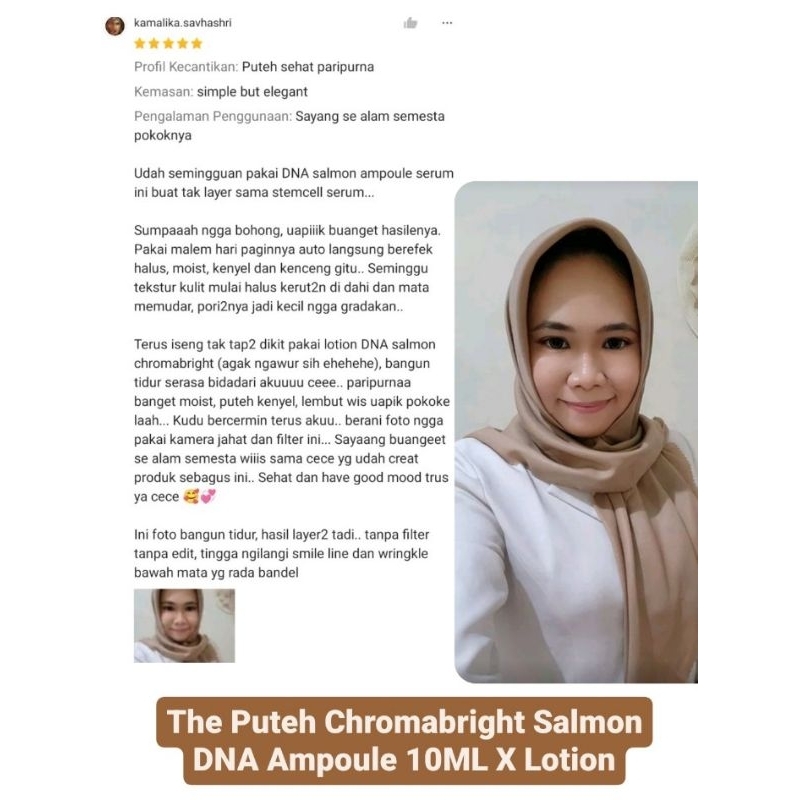 🇰🇷DNA SALMON AMPOULE SERUM PDRN THE PUTEH BPOM HALAL RI