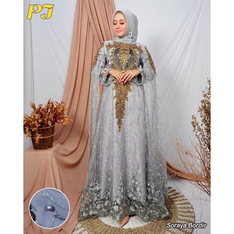 GAMIS SORAYA BORDIR/ORIGINAL PELANGI JAYA