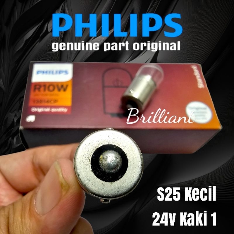 PHILIPS Original Bohlam Halogen S25 Putar - 12v 24v - Sein Stop Atret