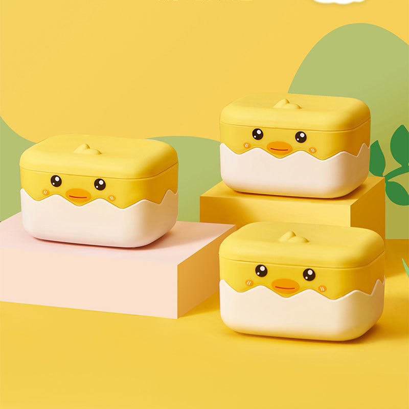 Kotak Sabun Batang Wadah Bar Soap Bayi Susun Bebek Penutup Box Duck Bar Soap