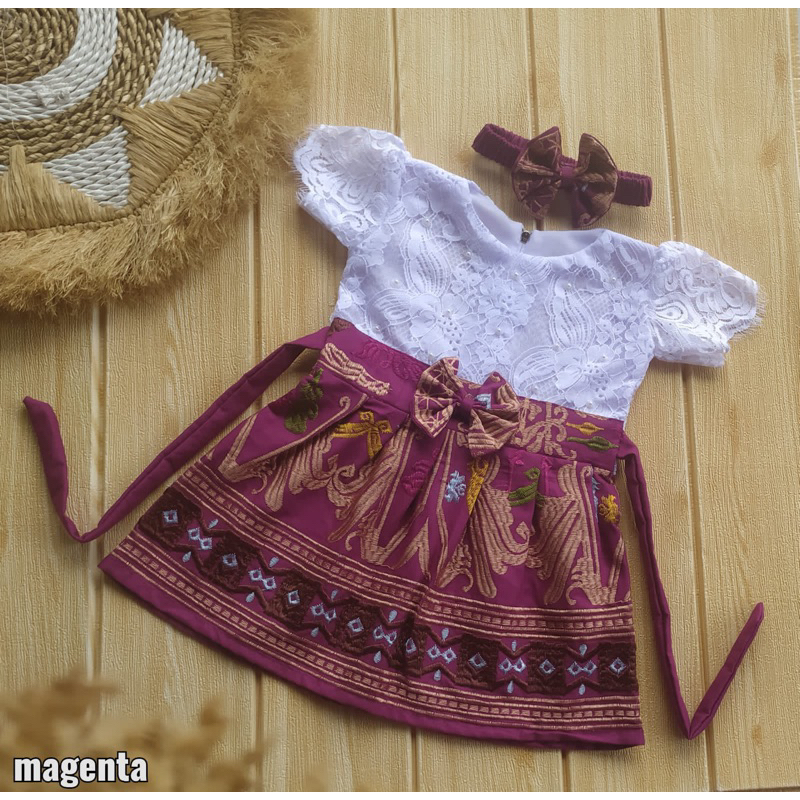 kebaya dress songket anak