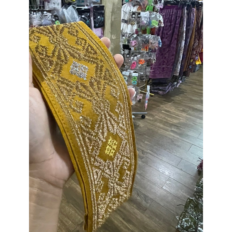 obi songket bordir premium