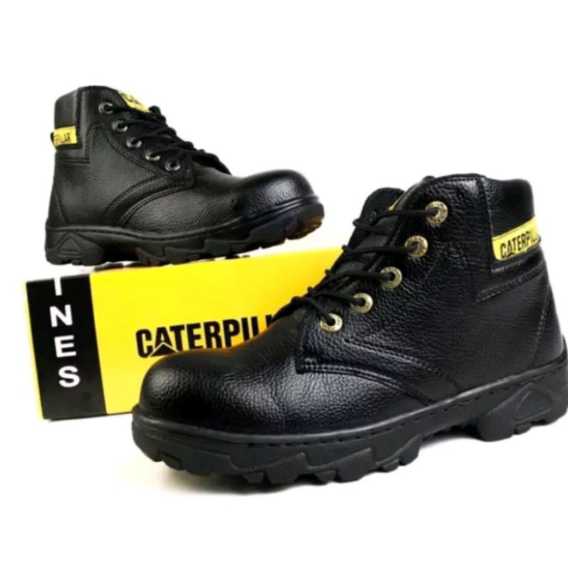 Sepatu safety boots, safety kerja proyeksafety anti slip seaptu ujung besi