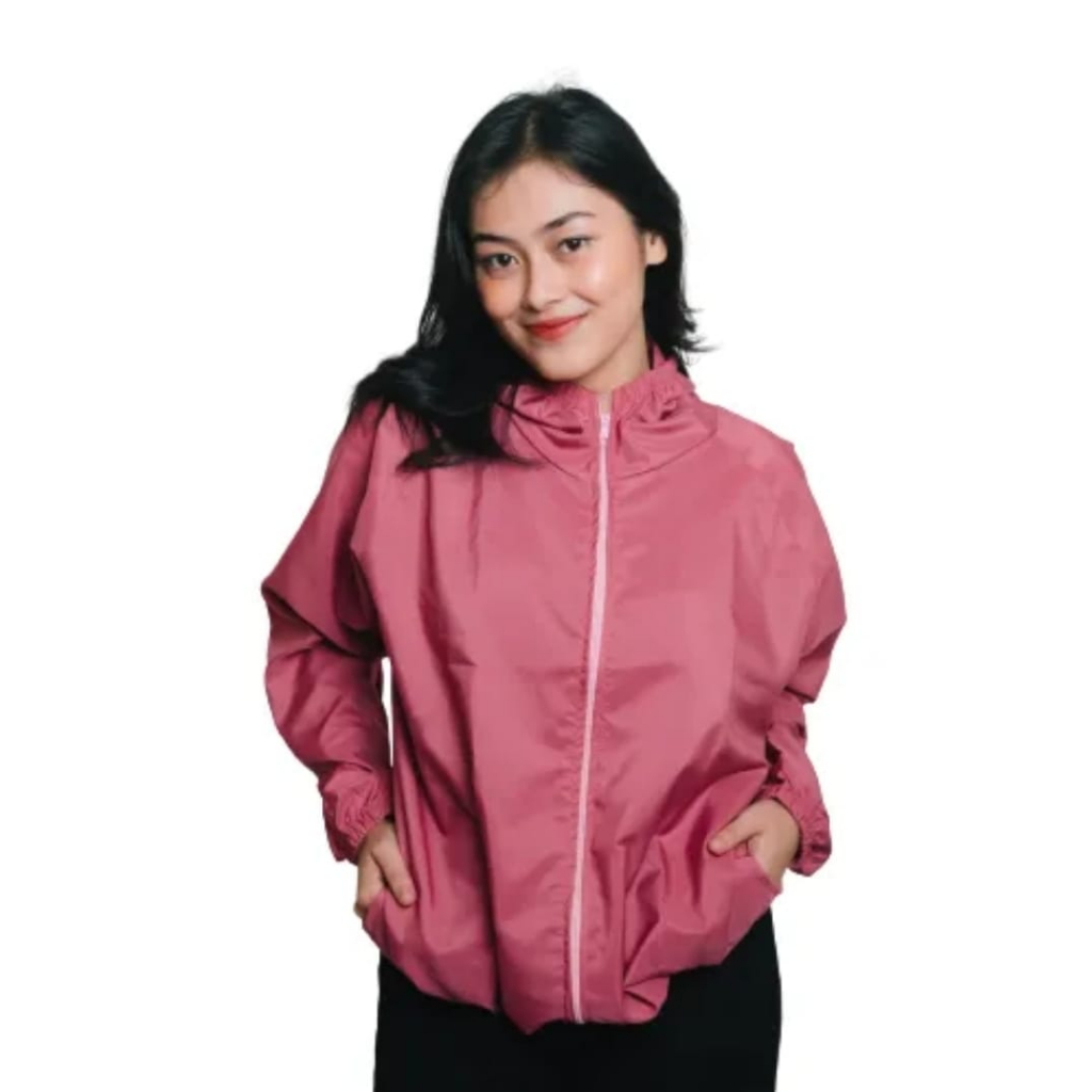 Jaket polos zipper hoodie polos M,L,XL,XXL mint pria wanita wame