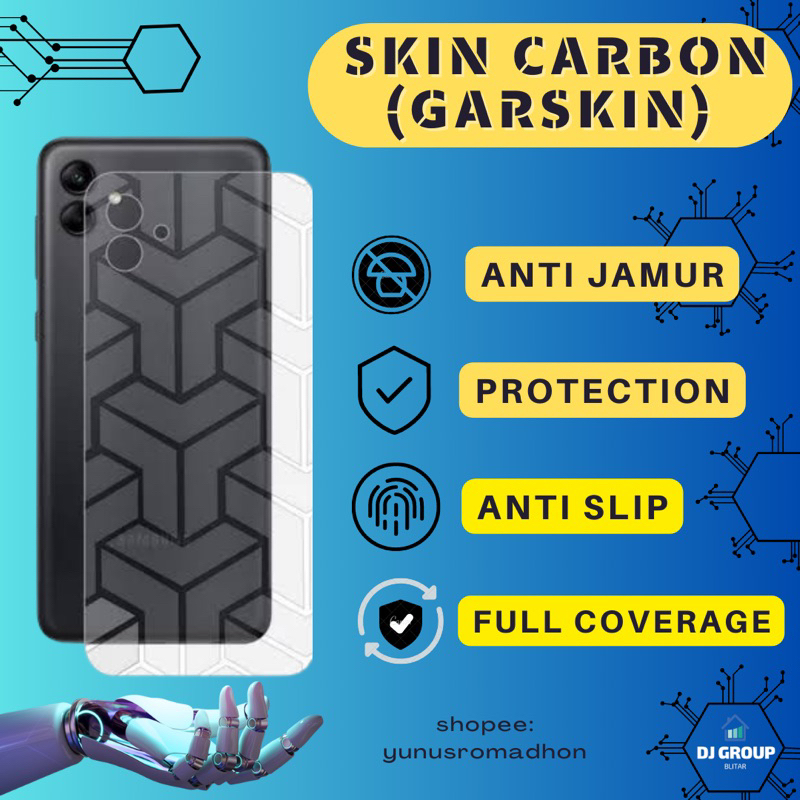 Garskin Skin Carbon Anti Jamur Iphone 3G 3Gs 4 4s 5 5s 5c 6s Plus 6s+ Pelindung Belakang Karbon Back