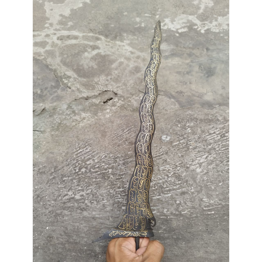 Keris Kamardikan Luk 11 Asmaul Husna pamor Kelengan