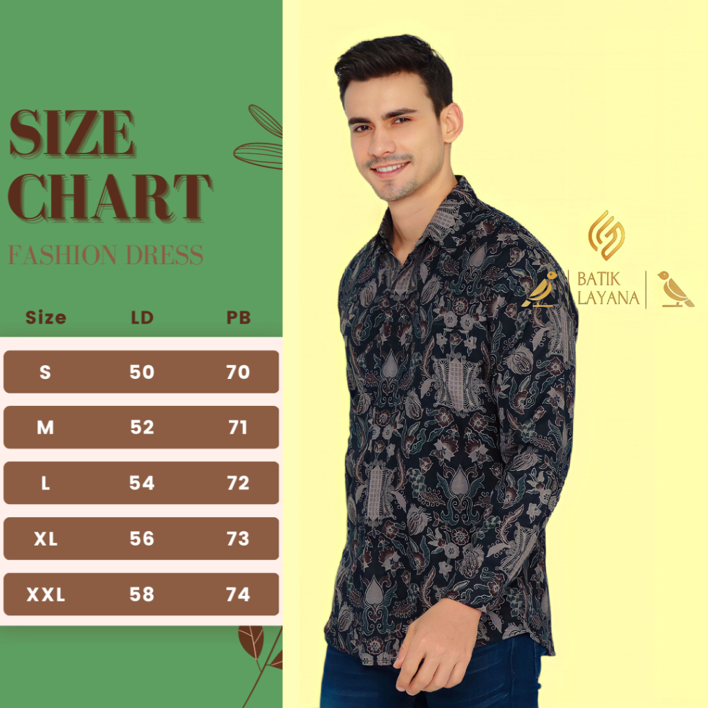 Kemeja Batik Layana Dobby Dolby Pintu Aceh Hitam Slimfit Premium Quality