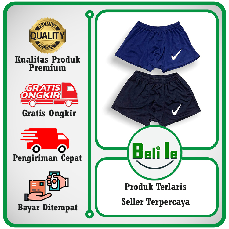 Celana dalam boxer sempak underweare motif polos pria dewasa premium