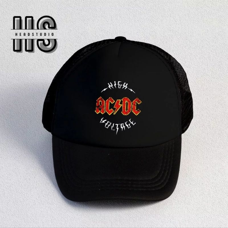 Topi Trucker ACDC | Topi Band Metal | Topi Jaring Band Metal