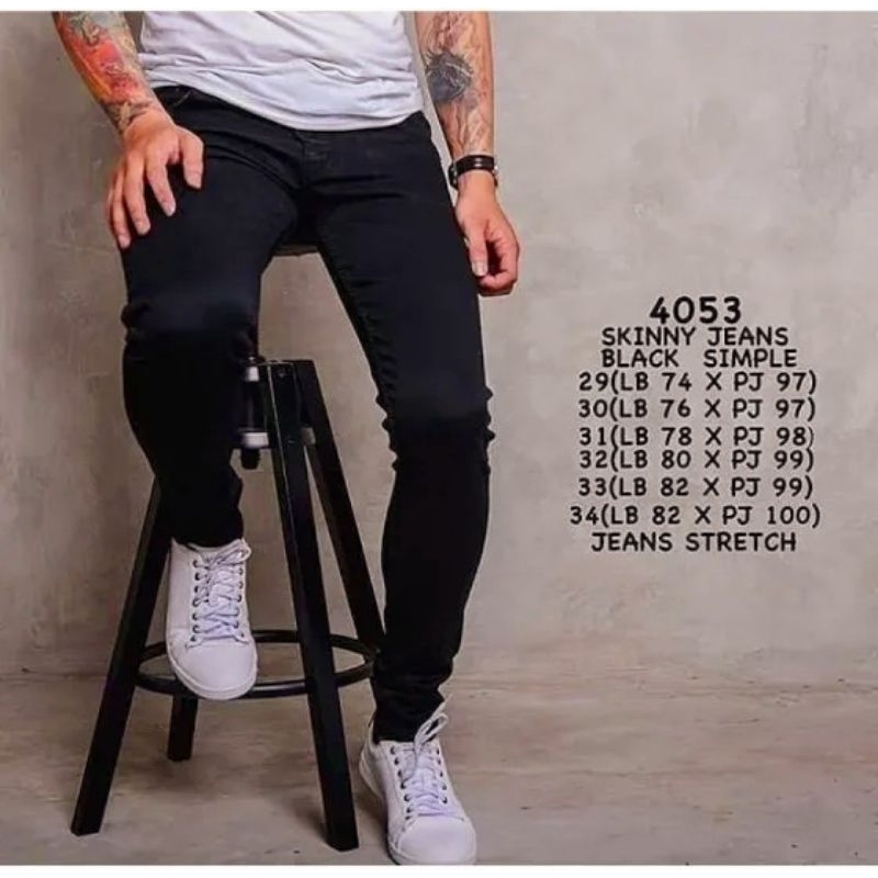 

Celana Jeans Pensil Slimfit Skinny Jeans Cowok Pensil Hitam Cowok Premium Jeans Strech Celana Panjang Pria