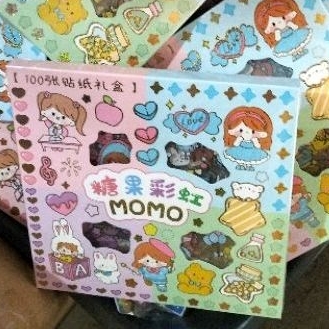 

STICKER MOMO RAINBOW 4 WARNA