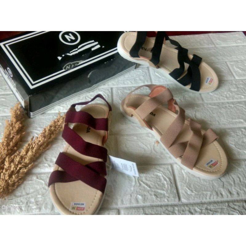 CUCI GUDANG BRAND MATAHARI Sandal cewek slide | Sandal slide Cewek N V D | Sepatu sandal 04