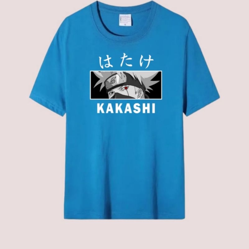 Kaos pria atasan oblong dewasa baju kaos pria lengan pendek baju cowok KAKASHI FACE