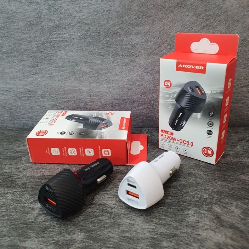 Charger Mobil《AROVER/COD》Car Charger Premium Fast Charging - GARANSI