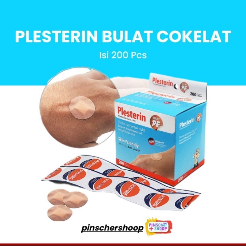 Plesterin Bulat Cokelat PE Onemed Isi 200