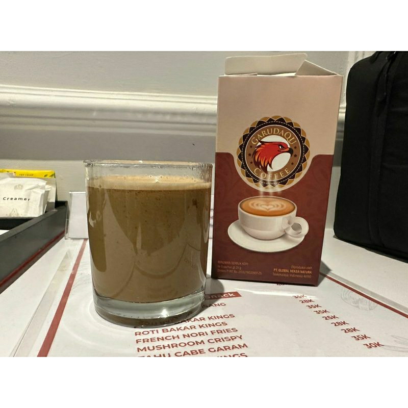 Ekstrak Kopi + Gingseng Korea GARUDAQU COFFEE 1 Box Isi 5 Sashet