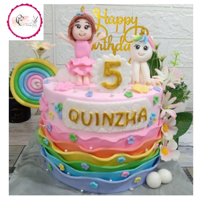 Unicorn Cake / Kue Ulang Tahun Anak Perempuan / Kue Ultah Kuda Poni / Unicorn