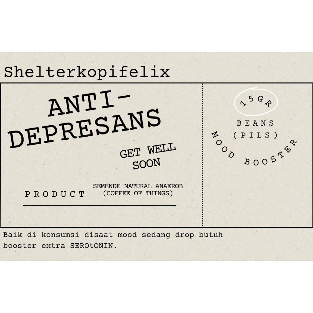 

Coffee repack GWS Anti-depresans Mekarwangi Honey