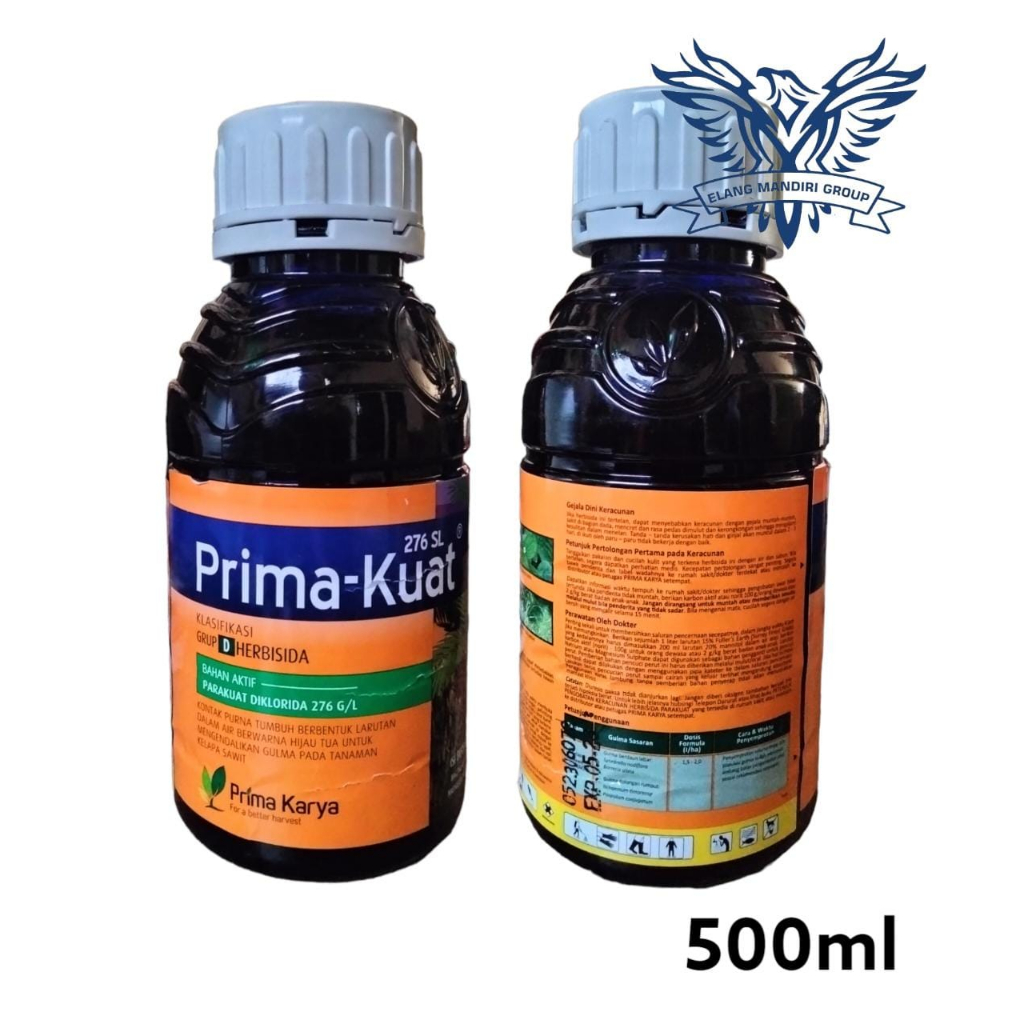 PRIMA KUAT 276 SL 500 ml Herbisida Parakuat Diklorida 276 g/l Pembasmi rumput reaksi cepat, gramoxon