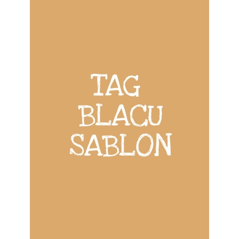 

tag blacu sablon
