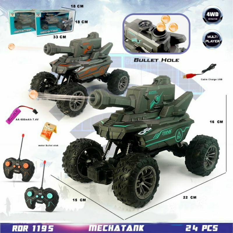 PROMO RC Tank Rock Crawler Off Road Offroad Gunung Mainan Anak Mobil Remote Control Radio Control Ho