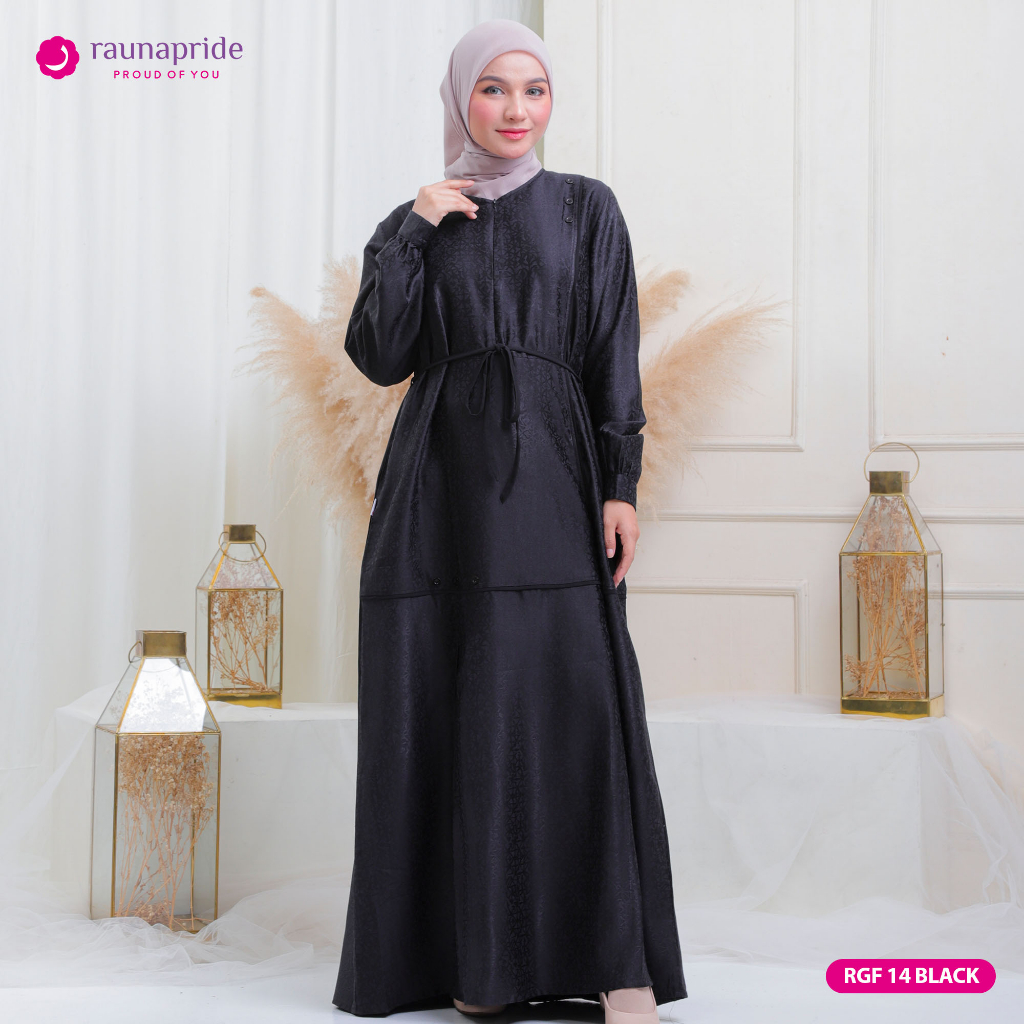 Rauna - Baju Muslim - Gamis Dewasa 14 Black